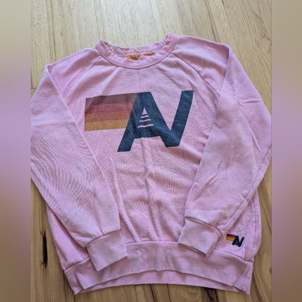 Pink AV Logo Sweatshirt - Size small